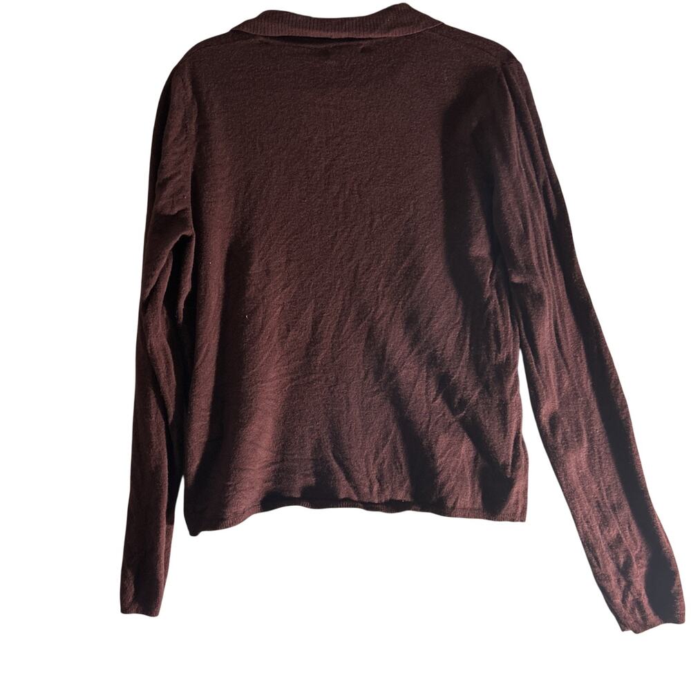 Max Studio Large Sweater Maroon - Picture 4 of 5